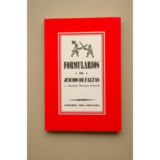 Formularios De Juicios De Faltas